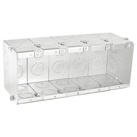 Southwire Electrical Box, 105 cu in, Masonry Box Type, 5 Gangs, Steel TB-535-G